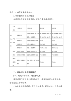 舒城县粮食和物资储备中心2023年度县级储备粮费用利息补贴绩效评价报告